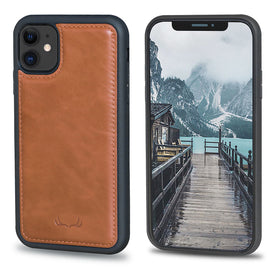 Flex Cover  Leather Protective Slim Fit iPhone 11 -Brown