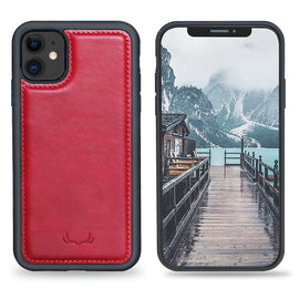 Flex Cover  Leather Protective Slim Fit for iPhone 11-Red
