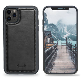 Flex Cover  Leather Protective Slim Fit iPhone 11 Pro -Black