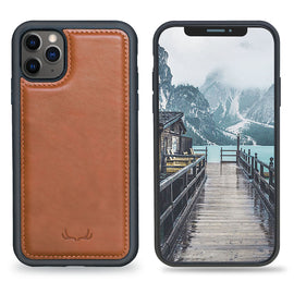 Flex Cover  Leather Protective Slim Fit iPhone 11 Pro- Brown