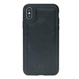 Flex Cover Leather Cases for iPhone X / XS - Crazy Black
