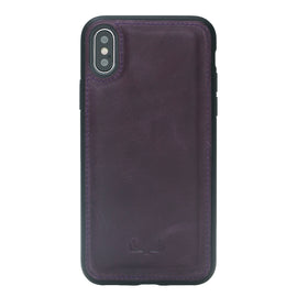 Flex Cover Leather Cases for iPhone X / XS - Crazy Purple