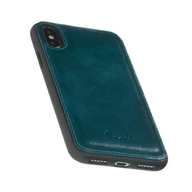 Flex Cover Leather Cases for iPhone X / XS - Vessel Blue