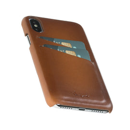 Ultimate jacket Credit Card Leather Cases for iPhone X / XS - Rustic Brown