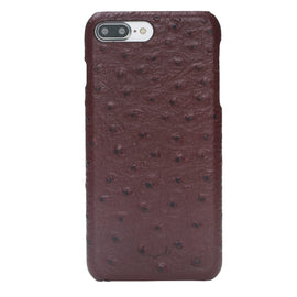 Ultimate jacket Leather Cases for iPhone 7 Plus / 8 Plus - Ostrich Red