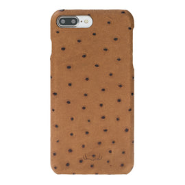 Ultimate jacket Leather Cases for iPhone 7 Plus / 8 Plus - Ostrich Camel