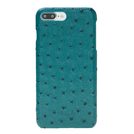 Ultimate jacket Leather Cases for iPhone 7 Plus / 8 Plus - Ostrich Turquoise