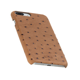 Ultimate jacket Leather Cases for iPhone 7 Plus / 8 Plus - Ostrich Camel