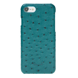 Ultimate jacket Leather Cases for iPhone 7 / 8 -  Ostrich Turquoise