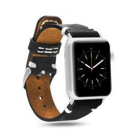 Leather Band for Apple Watch 42mm - Crazy Black