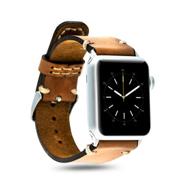 Leather Band for Apple Watch 38mm - Crazy Brown