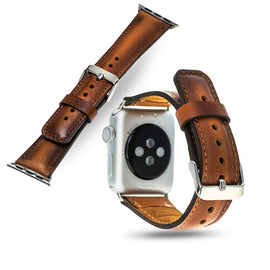 Leather Band for Apple Watch 42mm - Rustic Brown
