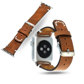 Leather Band for Apple Watch 42mm - Crazy Brown