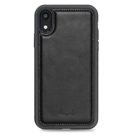 Wallet Magnet Magic  Leather Protective Slim Fit Wallet 2 in 1 Phone Case with Credit Card Slots for iPhone XR-Black