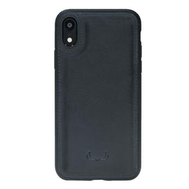 Flex Cover Leather Protective Slim Fit Cases for iPhone XR  - Black