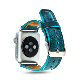 Leather Band for Apple Watch 42mm - Vessel Blue