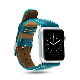 Leather Band for Apple Watch 38mm - Vessel Blue
