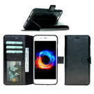 Leather Wallet Case with ID Window for iPhone 6 / 6S - Rustic Black