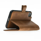 Magic Magnet Wallet Leather Cases for iPhone X / XS - Crazy Brown