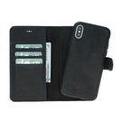 Magic Magnet Wallet Leather Cases for iPhone X / XS - Crazy Black