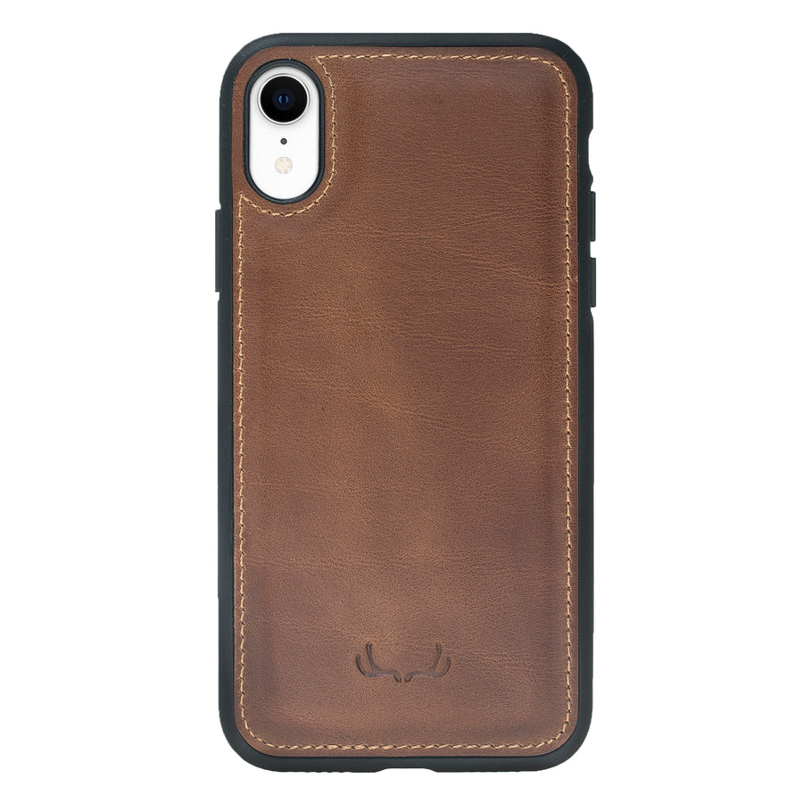 Flex Cover Leather Protective Slim Fit Cases for iPhone XR  - Brown